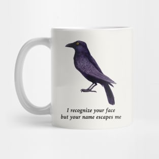 Crows Are Smart, Facial Recognition Joke Mug